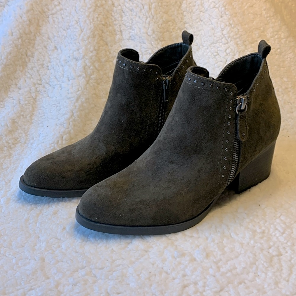 NWOB Sonoma for Life Dark Olive Booties.